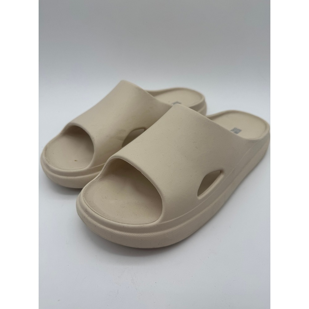 Unisex Cushion Slide Tan Comfort Slides Sandals Women's 11-12 Men's 9-10